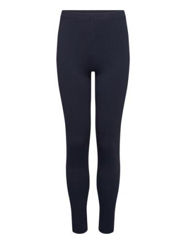 Mango Essential Cotton Leggings Marinblå