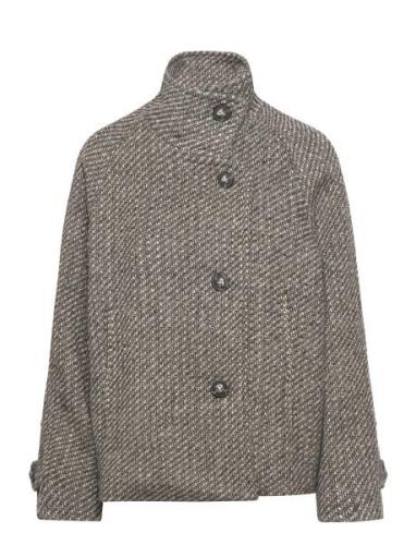 Saint Tropez Fawnsz Short Coat Ytterkläder Grå