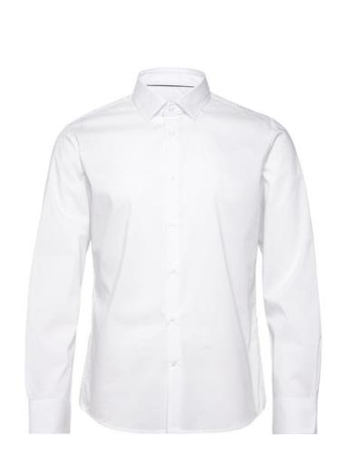 Mango Regular-Fit Stretch Cotton Shirt Vit