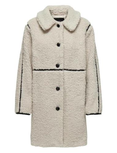 ONLY Onlrubi Shearling Coat Otw Kräm