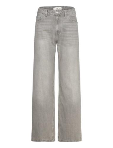 Mango Miami Medium-Rise Straight-Fit Jeans Grå