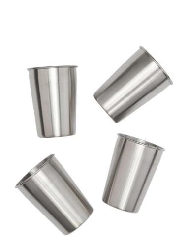 Haps Nordic 4-Pack Reusable Cups Silver