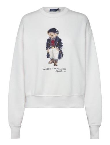 Polo Ralph Lauren Polo Bear Fleece Crewneck Sweatshirt Vit