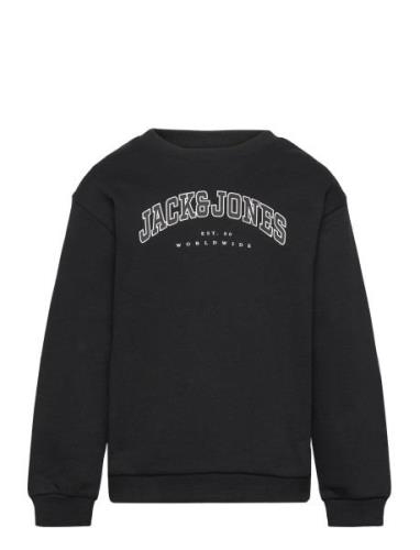 Jack & J S Jjecaleb Varsity Sweat Crew Nck Noos Mni Svart