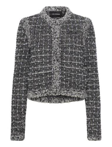 Karl Lagerfeld Boucle Cardigan Grå