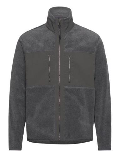 Belstaff Welder Full Zip Sweatshirt Charcoal Heather Grå