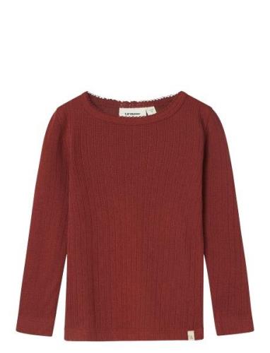 Lil'Atelier Nmfrachel Nes Ls Slim Top Hea Lil Röd