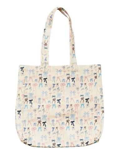 Maanesten Canvas Totebag Cute Bows Kräm