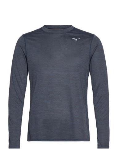 Mizuno Impulse Core Ls Tee Marinblå