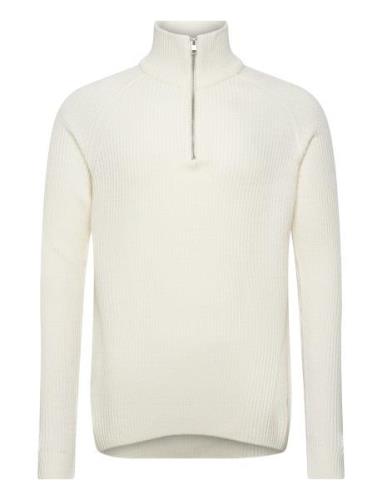 Jack & J S Jjpannel Knit Half Zip Aw24 Kräm