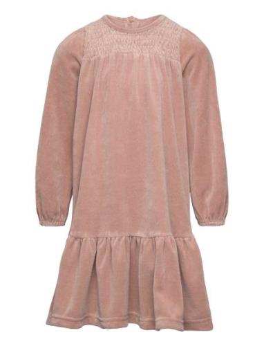 Huttelihut Dress Velour Rosa