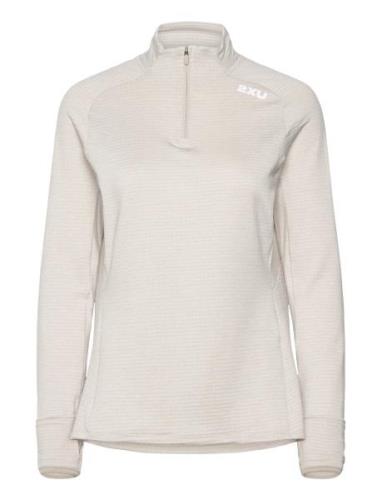 2XU Ignition 1/4 Zip Beige