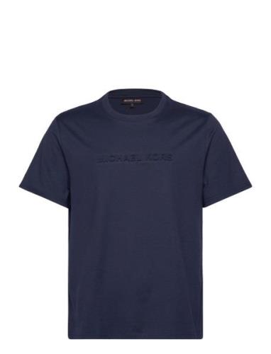 Michael Kors Embossed Logo Tee Blå