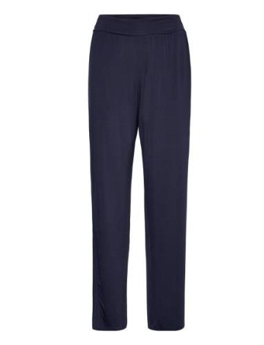 Lady Avenue Bamboo Lounge Pants Marinblå