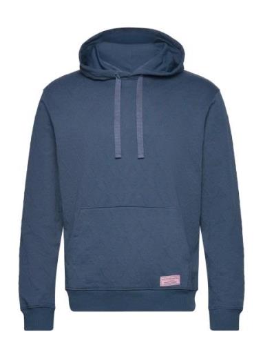 Scotch & Soda Jacquard Terry Hoodie Marinblå