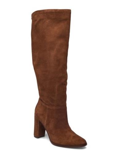 Lauren Ralph Lauren Artizan Suede Tall Boot Brun