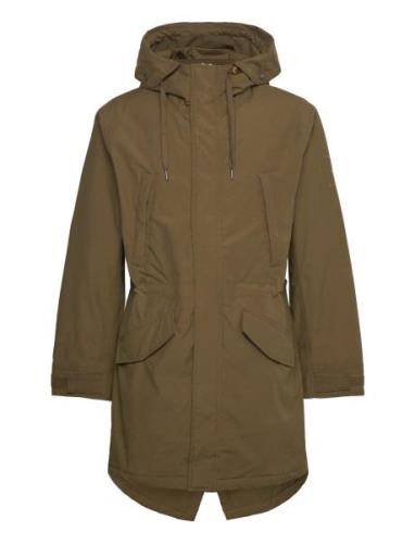 Timberland Water Resistant Fishtail Parka Dark Olive Khaki Green