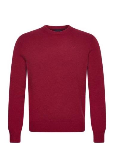 Hackett London Lambswool Crew Röd