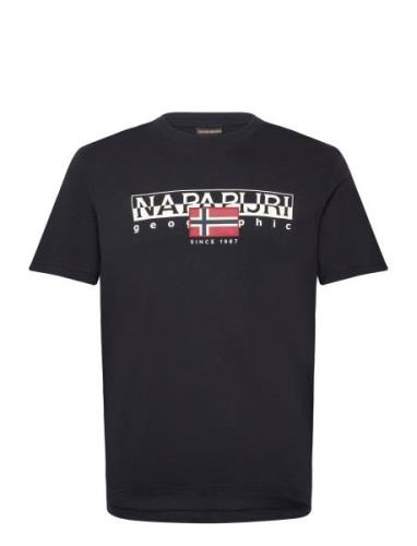 Napapijri Aylmer Short Sleeve T-Shirt Marinblå