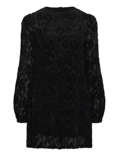 ALOHAS Dablon Lace Black Mini Dress Svart