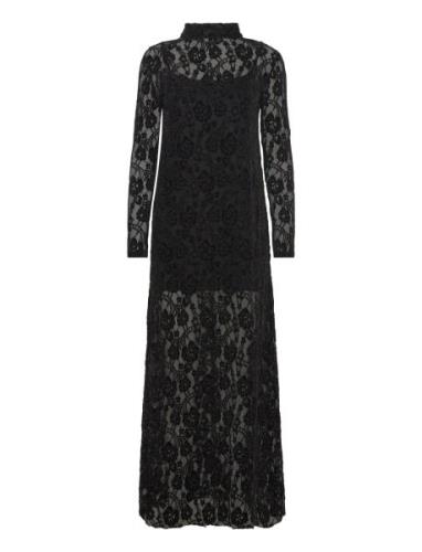 ALOHAS Tiban Lace Black Maxi Dress Svart