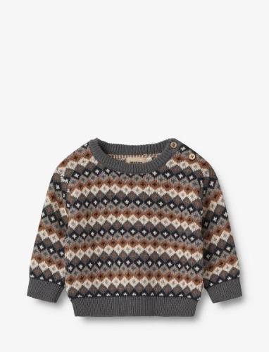 Wheat Jacquard Pullover Elias Brun