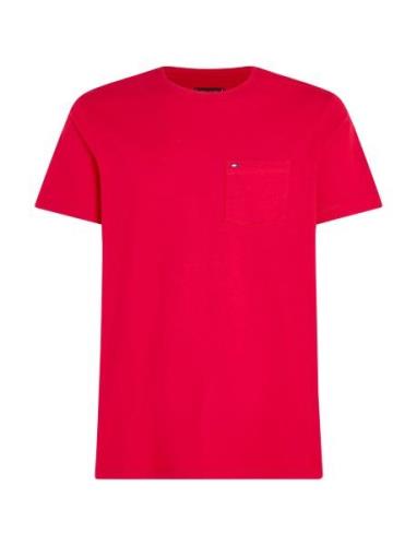 Tommy Hilfiger Essential Solid Pocket Tee Röd