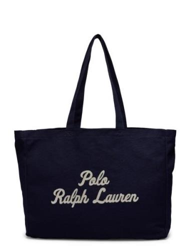 Polo Ralph Lauren Embroidered Canvas Tote Marinblå