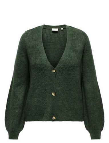 ONLY Carmakoma Carclare Jules L/S Cardigan Knt Grön