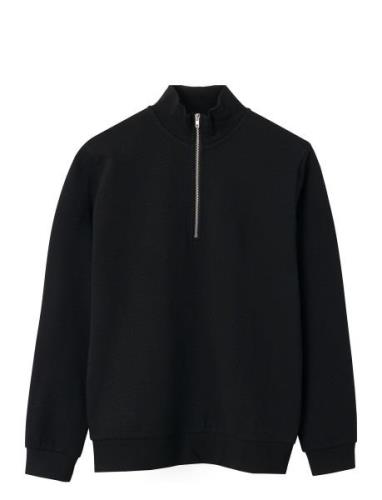 LMTD Nlmnaldemars Ls Half Zip Sweat Svart