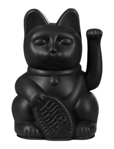 Donkey Waving Cat - Maneki-Neko Mini Lucky Cat Svart