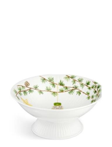 Kähler Hammershøi Christmas Bowl On Stand Ø23 Cm White W. Deco Multi/p...