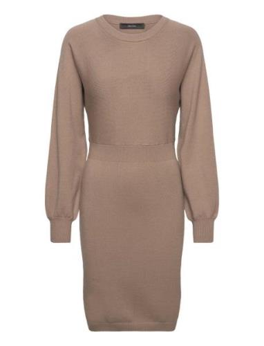 Vero Moda Vmhollykaris Ls O-Neck Dress Ga Boo Beige