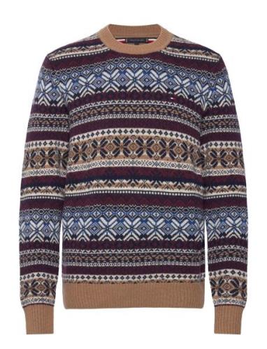 Tommy Hilfiger Gifting Wool Blend Fairisle C Nk Blå