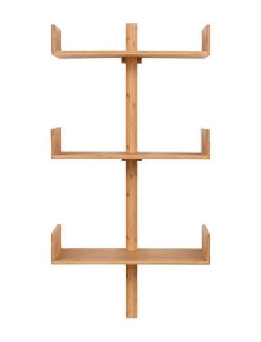 House Nordic Mivi - Wall Shelf, Bamboo, Natural 50X102 Cm