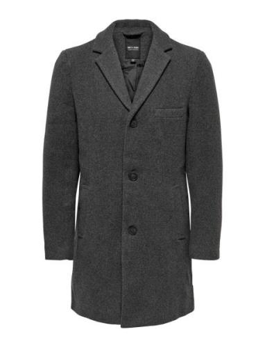 ONLY & SONS Onsjaylon Wool Coat Otw Noos Grå