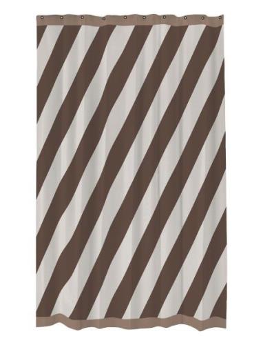 Diagonal Shower Curtain Mette Ditmer Brown