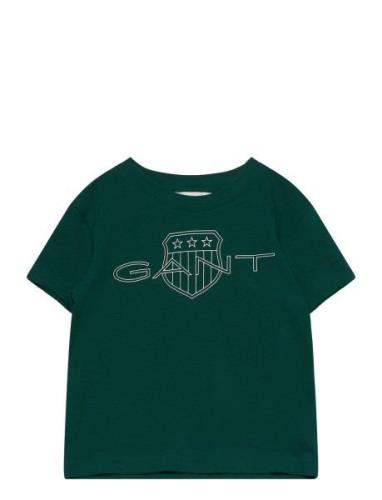 GANT Relaxed Contrast Shield T-Shirt Grön