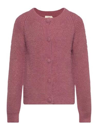 Creamie Cardigan Knit Glitter Rosa