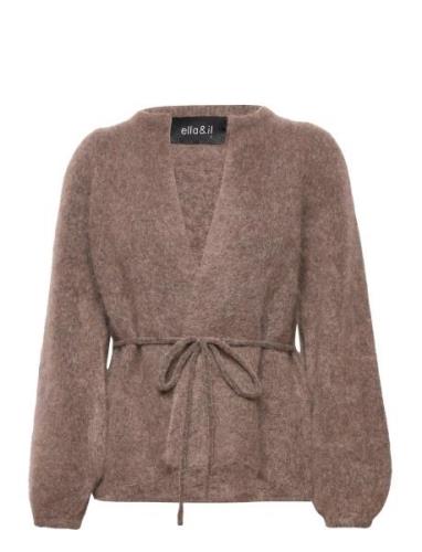 Ella&il Fredrikke Chunky Cardigan Brun