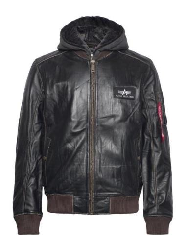 Alpha Industries Ma-1 D-Tec Leather Svart