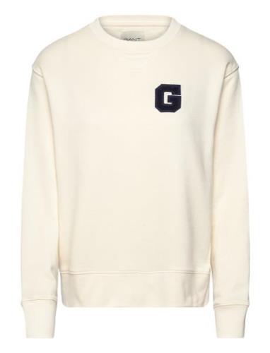 GANT G Badge C-Neck Sweat Kräm