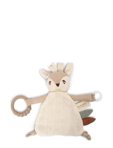 Filibabba Comfort Blanket With Teether - Fawn Beige