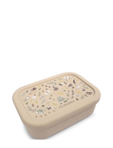 Filibabba Silic Lunchbox - Little Wonders Beige