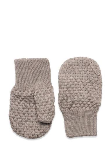 Mp Denmark Oslo Mittens Beige