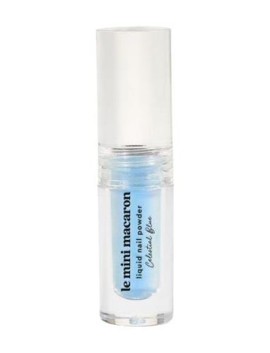 Le Mini Macaron Liquid Nail Powder, Celestial Blue Blå