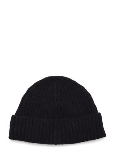 Monki Ribbed Beanie Svart