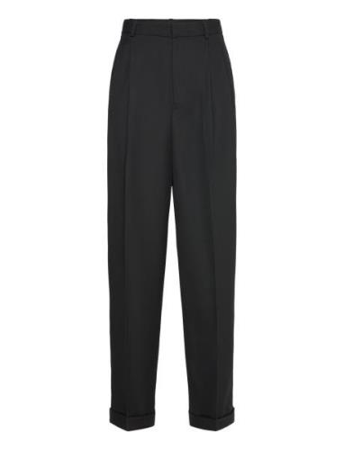 Polo Ralph Lauren Wool Wide-Leg Tuxedo Pant Svart