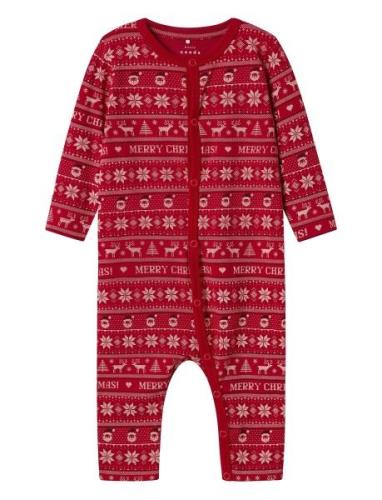 Name It Nbnvismas Ls Nightsuit Röd