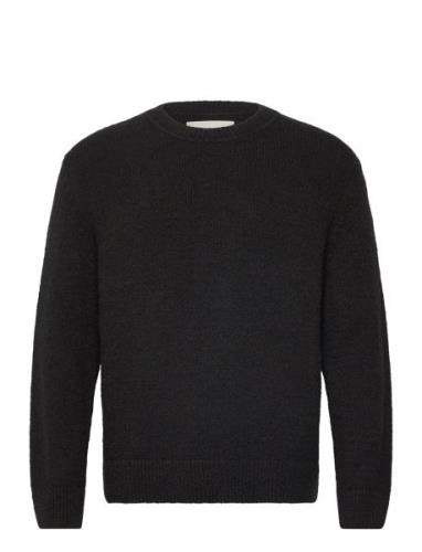 GANT Relaxed Plain Boucle C-Neck Svart